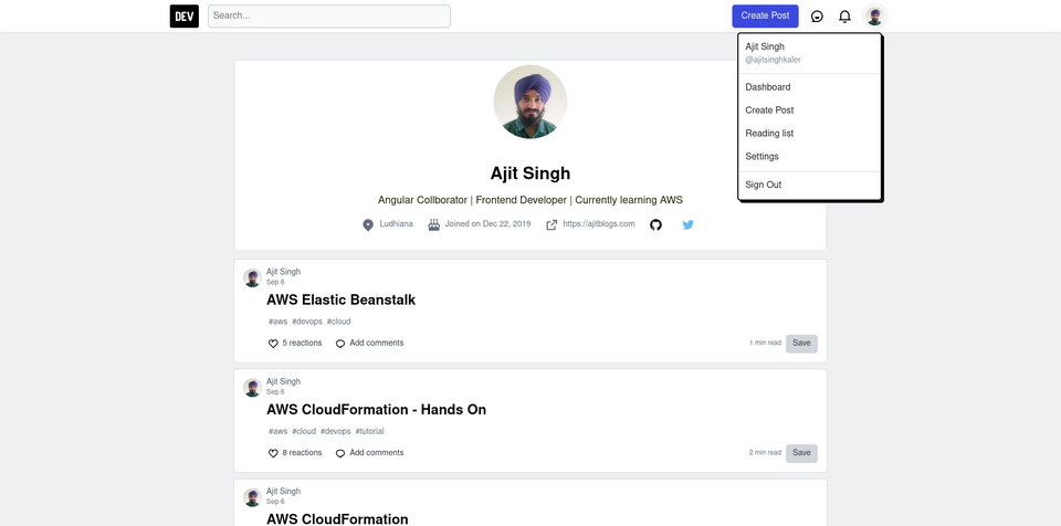 Updates on dev.to clone in Angular - Sept 10